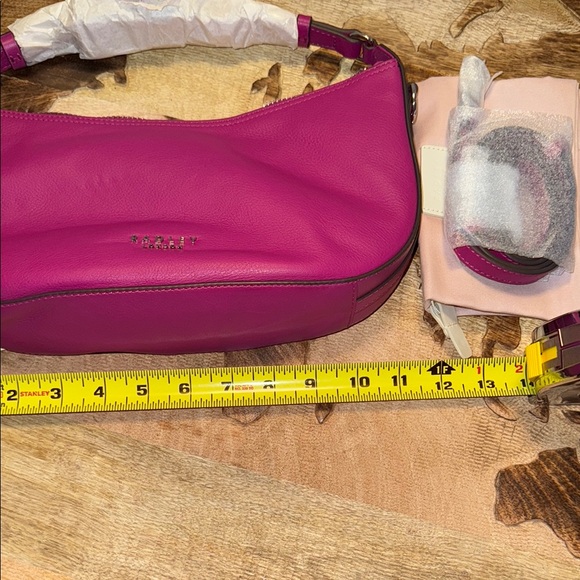 RADLEY LONDON Pink Leather Shoulder Bag with Slouchy Design - Picture 6 of 7